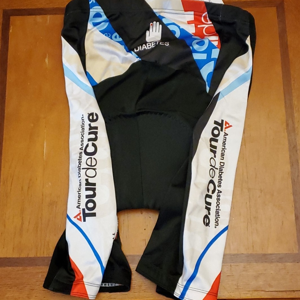 NWT XL Cycling Shorts For Diabetes Tour 2013